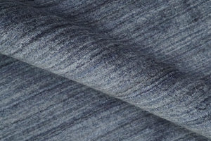 Solid Blue Scandinavian 5x7 Blended Bamboo Silk Flatwoven Area Rug, Dinning, Kids Rug | HL42
