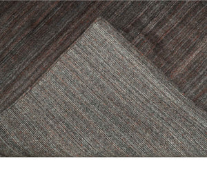 Solid Brown Scandinavian 5x7 Blended Wool Flatwoven Area Rug, Dinning, Kids Rug | HL17