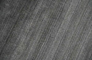 Solid Charcoal Scandinavian 5x7 Blended Bamboo Silk Flatwoven Area Rug, Dinning, Kids Rug | HL44
