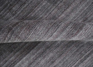 Solid Charcoal Scandinavian 5x7 Blended Wool Flatwoven Area Rug, Dinning, Kids Rug | HL14