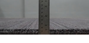 Solid Charcoal Scandinavian 5x7 Blended Wool Flatwoven Area Rug, Dinning, Kids Rug | HL14