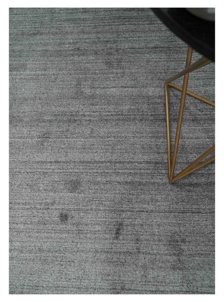 Solid Gray Shaded Scandinavian 5x7 Blended Wool Flatwoven Area Rug | HL37