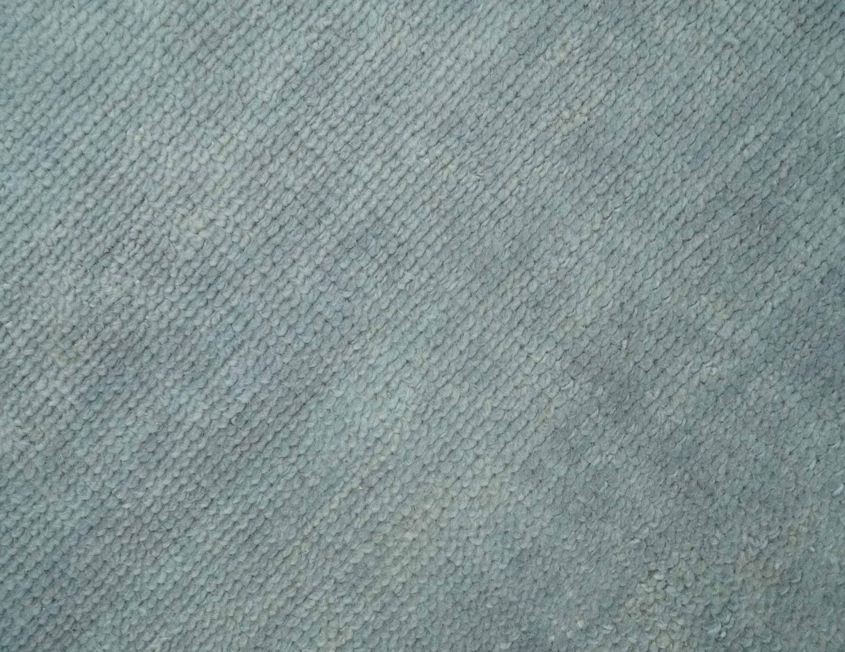 Solid Plain Gray Hand knotted Modern look 8x10 wool Area Rug
