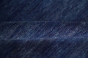 Solid Plane Navy Blue Hand knotted Modern 8x10 wool Area Rug