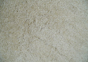 Solid Plush and Soft 3x5, 4x6 and 5x7 Hand Woven Shag Ivory Area Rug | SHAG1