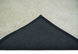 Solid Plush and Soft 3x5, 4x6 and 5x7 Hand Woven Shag Ivory Area Rug | SHAG1