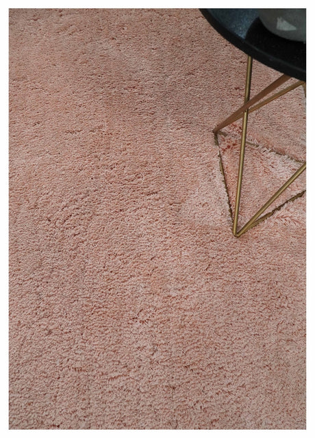 Solid Plush and Soft 3x5, 4x6 and 5x7 Hand Woven Shag Peach Area Rug | SHAG11