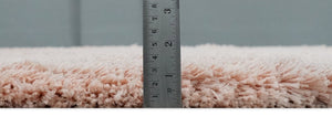 Solid Plush and Soft 3x5, 4x6 and 5x7 Hand Woven Shag Peach Area Rug | SHAG11