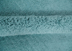 Solid Plush and Soft 3x5, 4x6 and 5x7 Hand Woven Shag Teal Area Rug