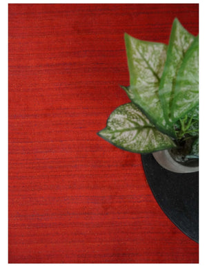 Solid Rust Scandinavian 5x7 Blended Wool Flatwoven Area Rug, Dinning, Kids Rug | HL15