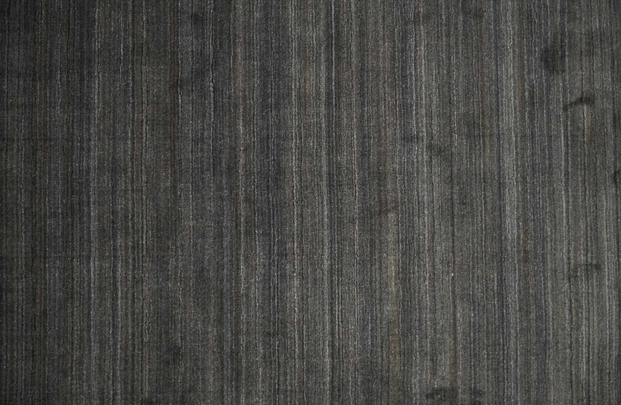 Solid Shaded Charcoal Shaded Scandinavian 5x7 Blended Wool Flatwoven Area Rug | HL34