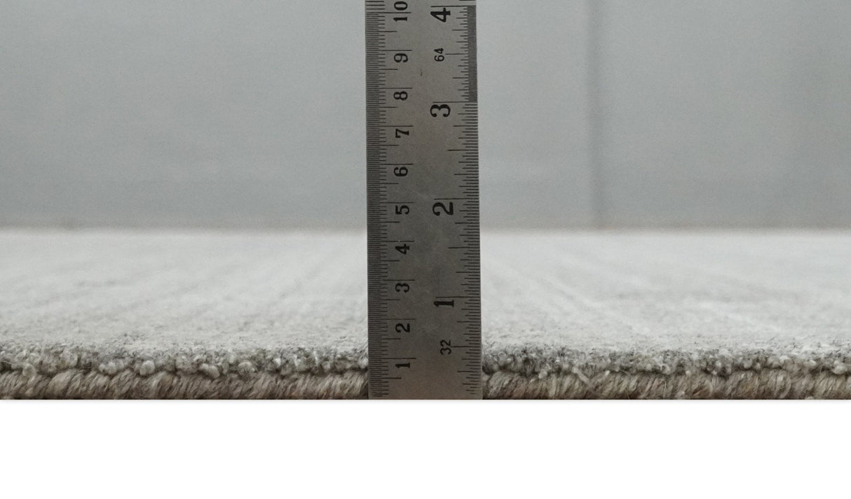Solid Shaded Gray Shaded Scandinavian 5x7 Blended Wool Flatwoven Area Rug | HL33