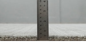 Solid Shaded Gray Shaded Scandinavian 5x7 Blended Wool Flatwoven Area Rug | HL33