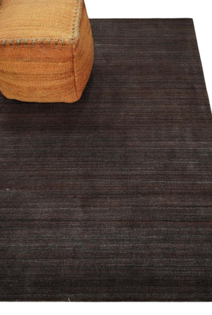 Solid Tan Scandinavian 5x7 Blended Wool Flatwoven Area Rug, Dinning, Kids Rug | HL19