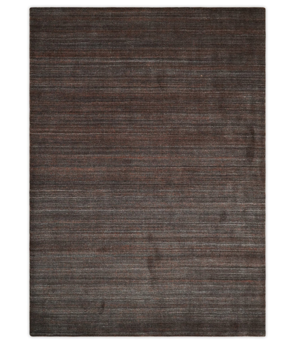 Solid Tan Scandinavian 5x7 Blended Wool Flatwoven Area Rug, Dinning, Kids Rug | HL19
