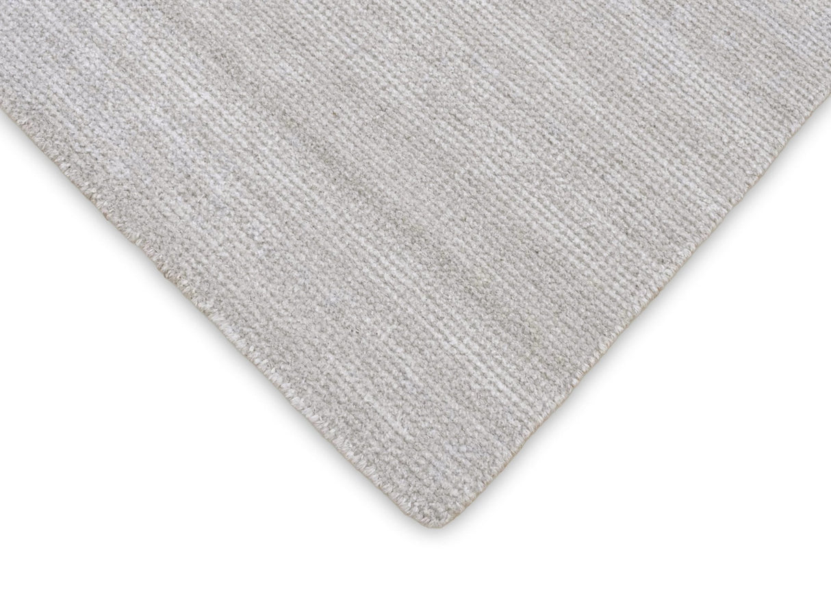 Solid Taupe Silver Rug | Made with wool and viscose blend | TRD171