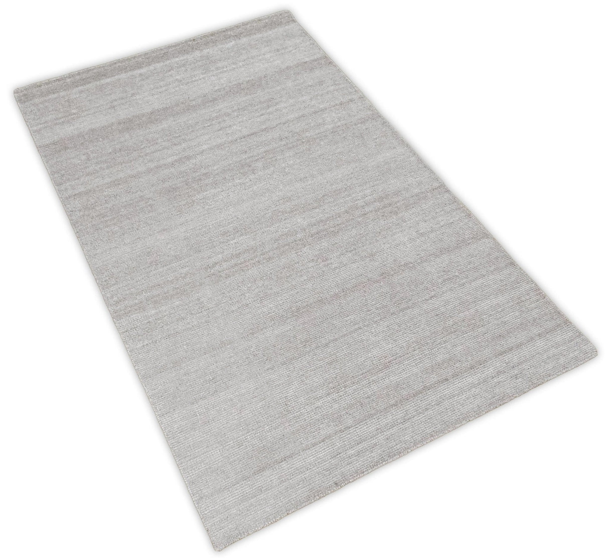 Solid Taupe Silver Rug | Made with wool and viscose blend | TRD171
