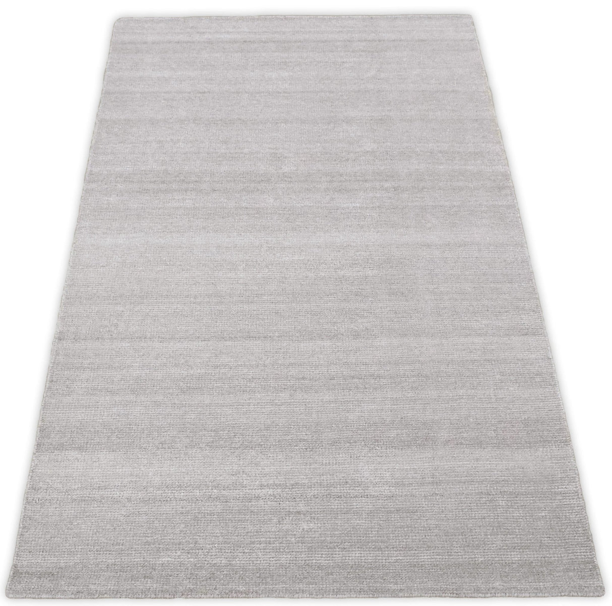 Solid Taupe Silver Rug | Made with wool and viscose blend | TRD171