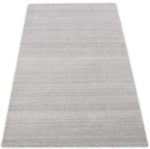 Solid Taupe Silver Rug | Made with wool and viscose blend | TRD171
