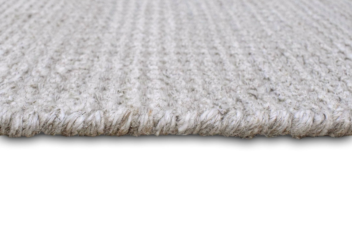 Solid Taupe Silver Rug | Made with wool and viscose blend | TRD171