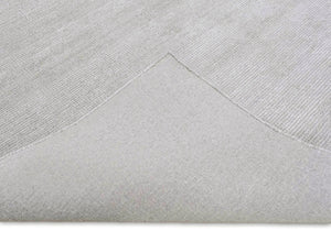 Solid Taupe Silver Rug | Made with wool and viscose blend | TRD171