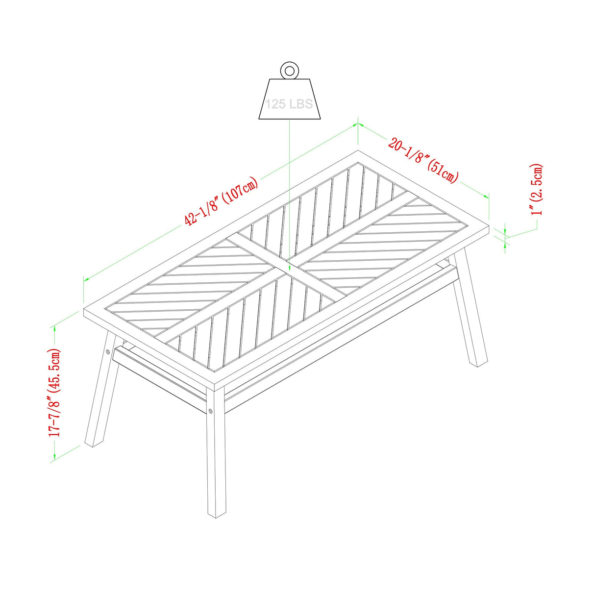 Solis Modern Outdoor 4-Piece Acacia Chaise Sectional with Coffee Table