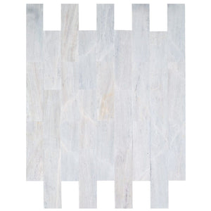 Solto White Marble Tile Honed Floor and Wall Tile 6"x24" - Livfloors Collection