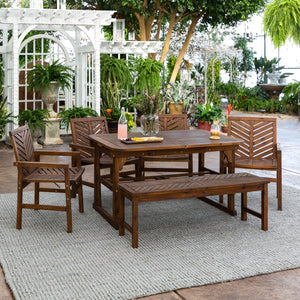 Somerset Extendable Outdoor Patio 6-Piece Dining Set