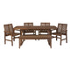 Somerset Extendable Outdoor Patio 6-Piece Dining Set