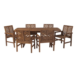 Somerset Extendable Outdoor Patio 7-Piece Dining Set