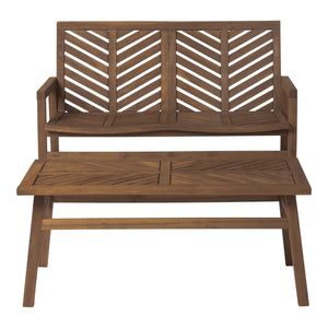 Somerset Outdoor Patio 2-Piece Chat Set