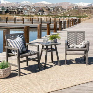 Somerset Outdoor Patio 3-Piece Chat Set