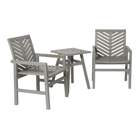 Somerset Outdoor Patio 3-Piece Chat Set