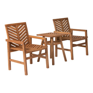 Somerset Outdoor Patio 3-Piece Chat Set