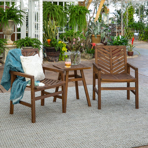 Somerset Outdoor Patio 3-Piece Chat Set