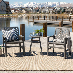 Somerset Outdoor Patio 3-Piece Chat Set