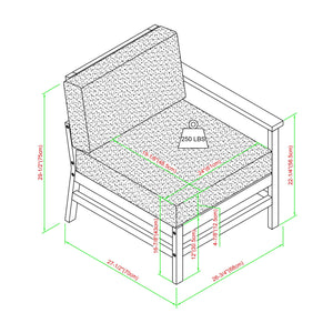 Somerset Outdoor Patio 3-Piece Sectional