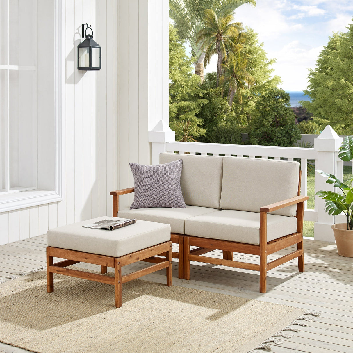 Somerset Outdoor Patio 3-Piece Sectional