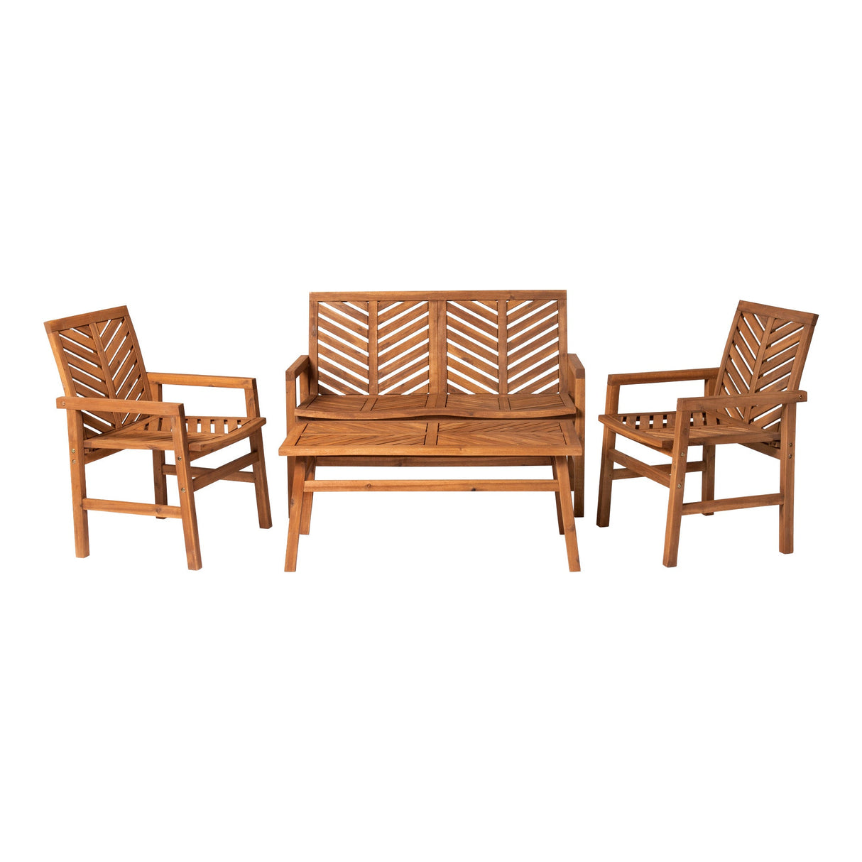 Somerset Outdoor Patio 4-Piece Chat Set