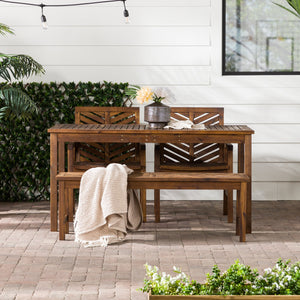 Somerset Outdoor Patio 4-Piece Dining Set