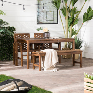 Somerset Outdoor Patio 4-Piece Dining Set