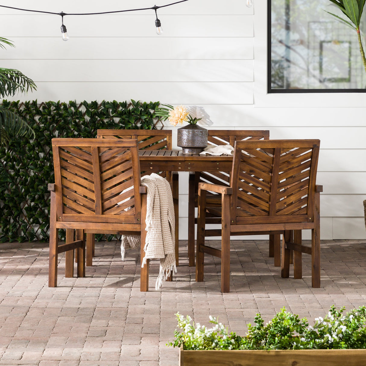 Somerset Outdoor Patio 5-Piece Dining Set