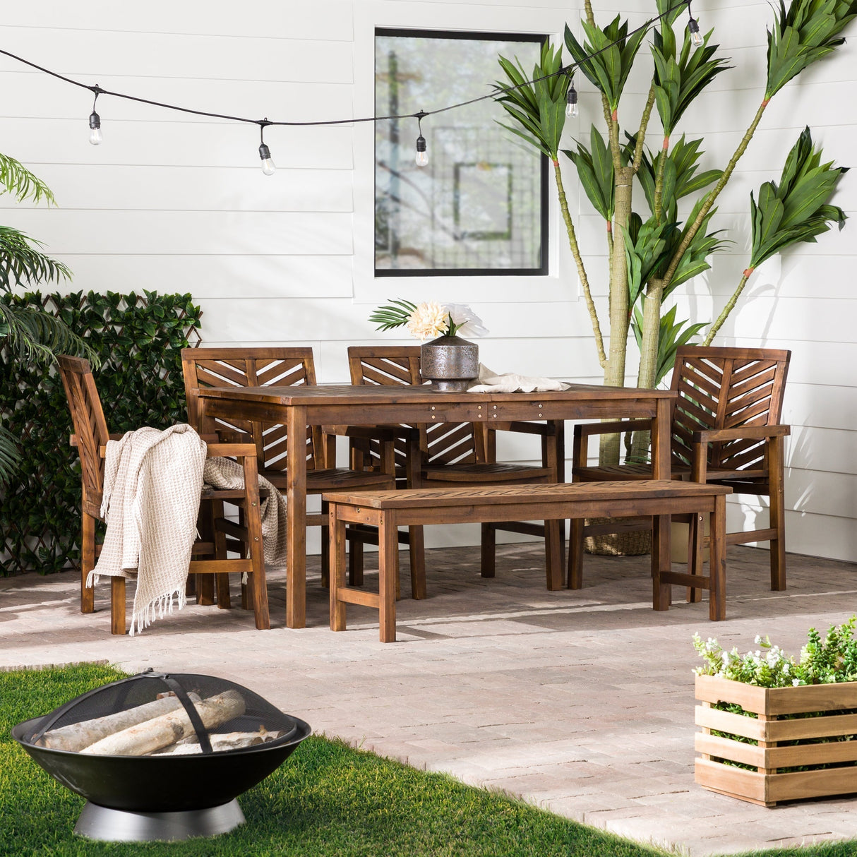 Somerset Outdoor Patio 6-Piece Dining Set