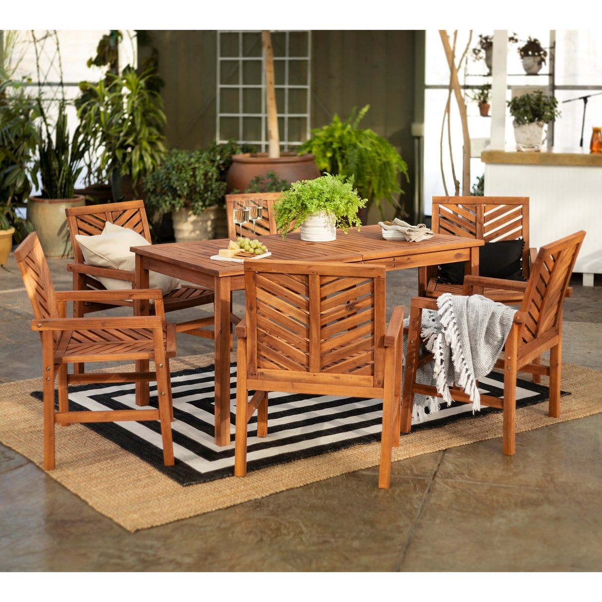 Somerset Outdoor Patio 7-Piece Dining Set