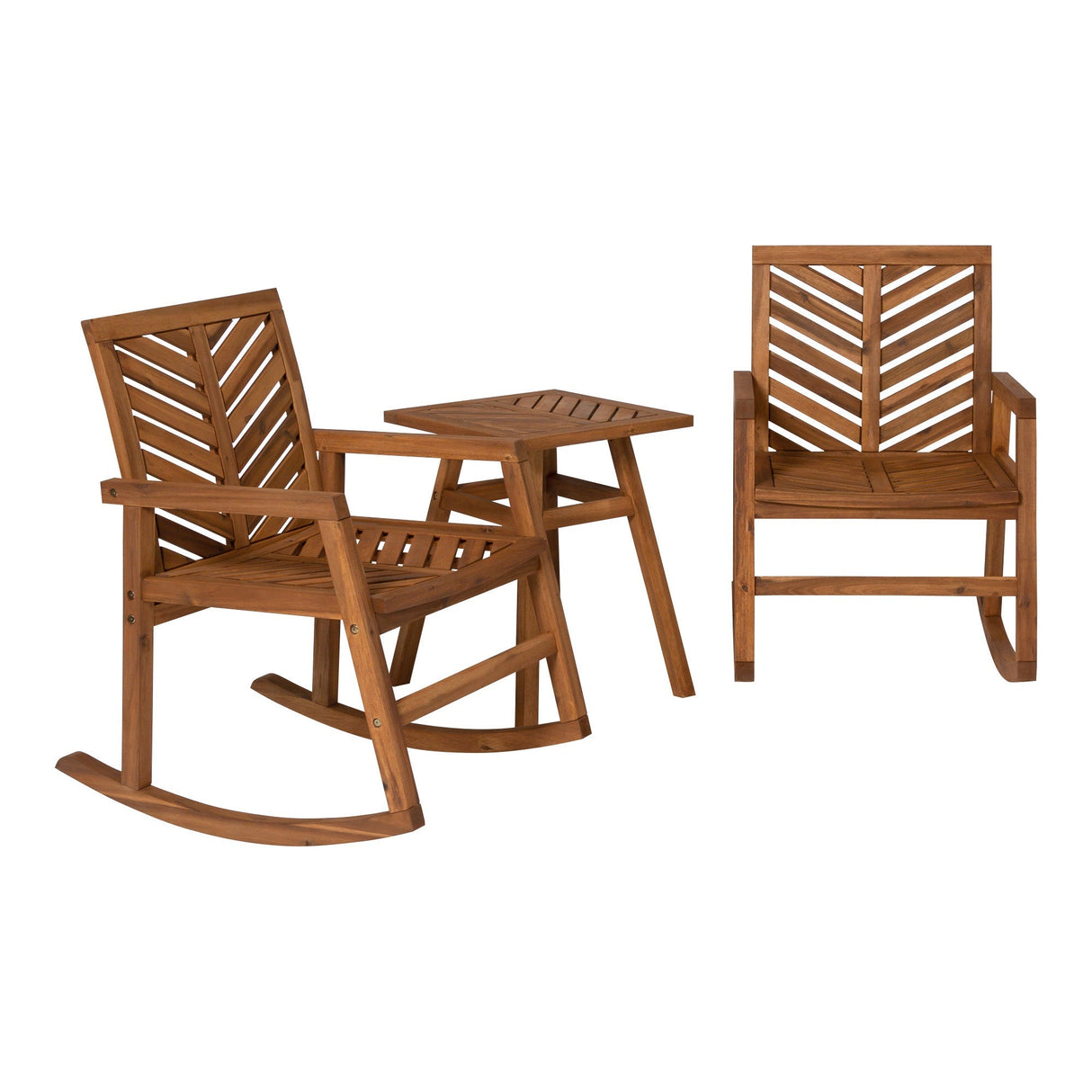 Somerset Outdoor Rocking Chair 3-Piece Chat Set