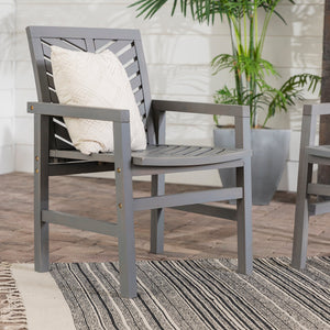 Somerset Patio Wood Chairs, Set of 2