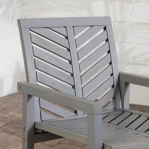 Somerset Patio Wood Chairs, Set of 2