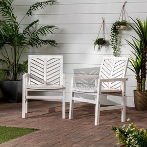 Somerset Patio Wood Chairs, Set of 2