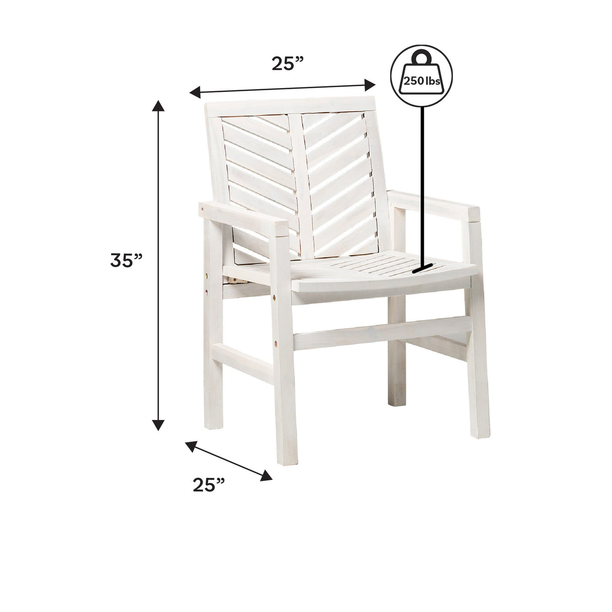 Somerset Patio Wood Chairs, Set of 2