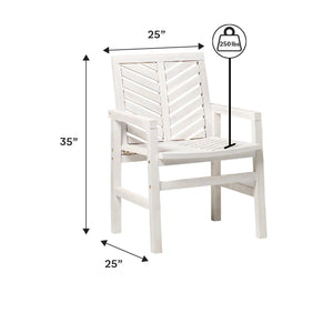 Somerset Patio Wood Chairs, Set of 2